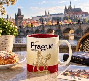 Starbucks Prague Praha 2012 Global Icon 16 Oz Collector Mug Czech Republic